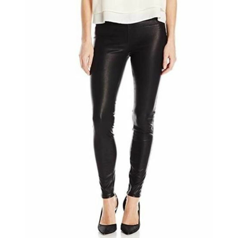 Blank NYC Women's Vegan Leather Black Leggings Size 26
